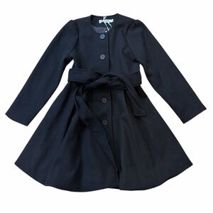 Grace Karin NWT Black Belted Pea Coat